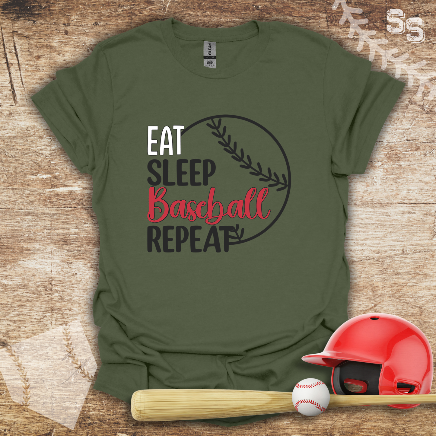 Eat Sleep Baseball Repeat