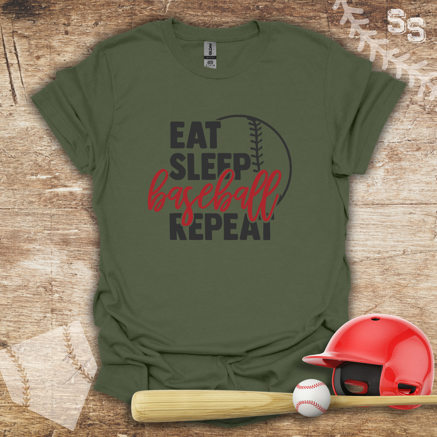 Eat Sleep Baseball Repeat