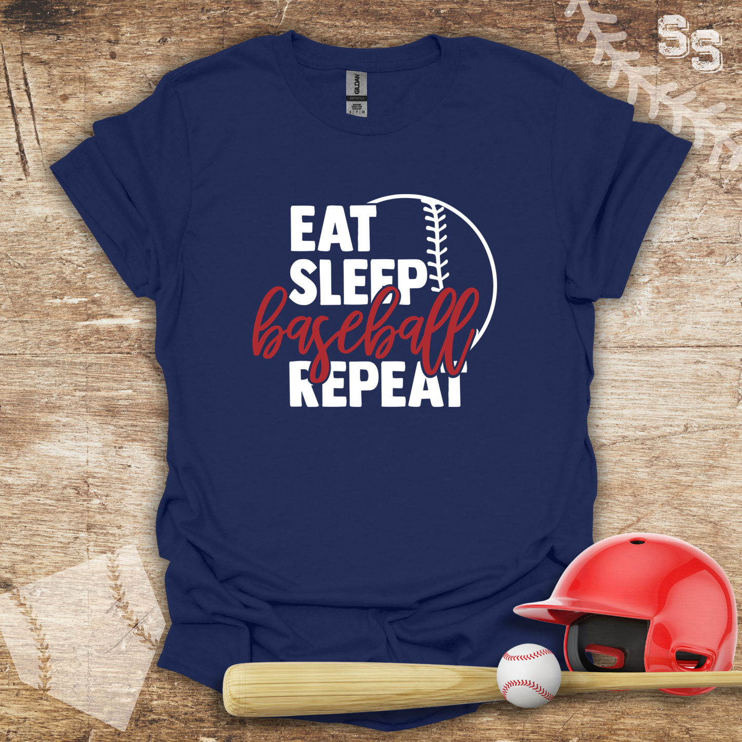 Eat Sleep Baseball Repeat