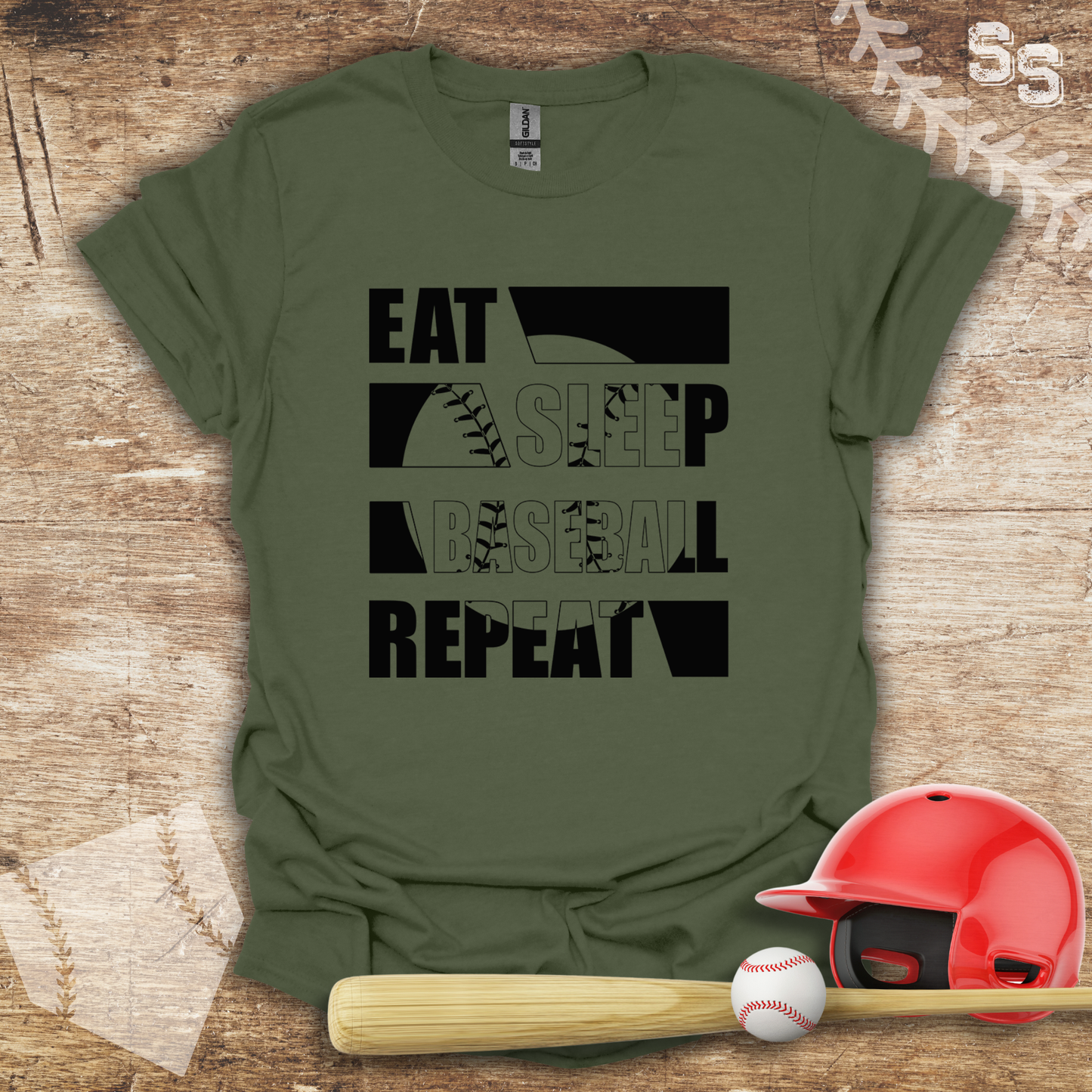Eat Sleep Baseball Repeat
