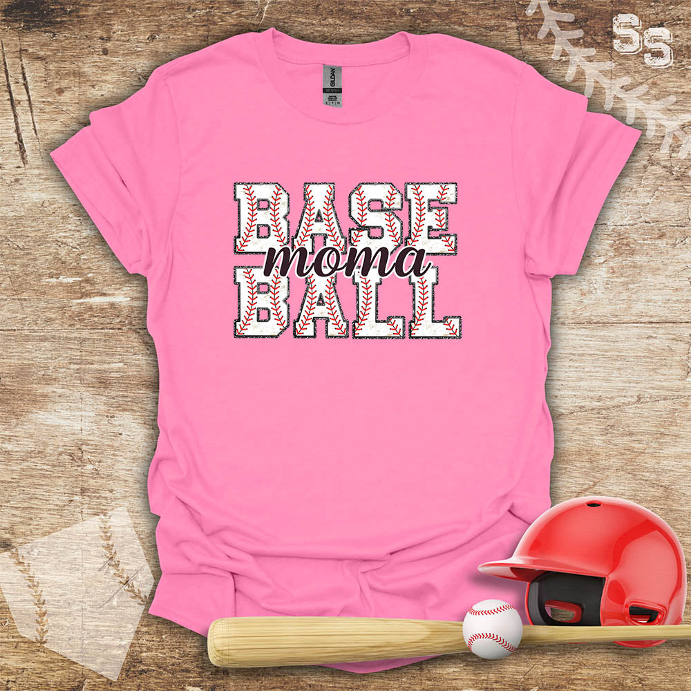Baseball Mom Glitter Effect Edges