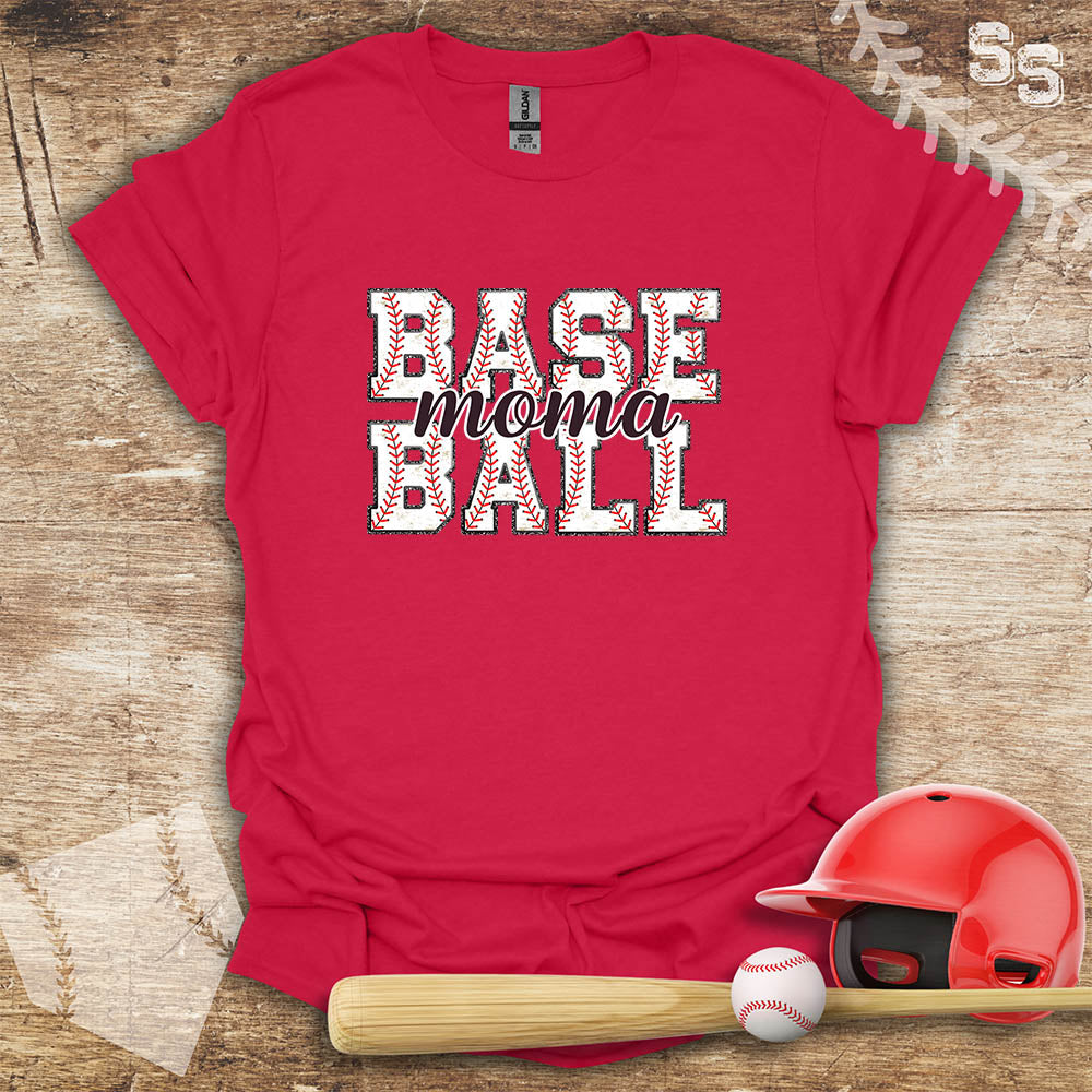 Baseball Mom Glitter Effect Edges