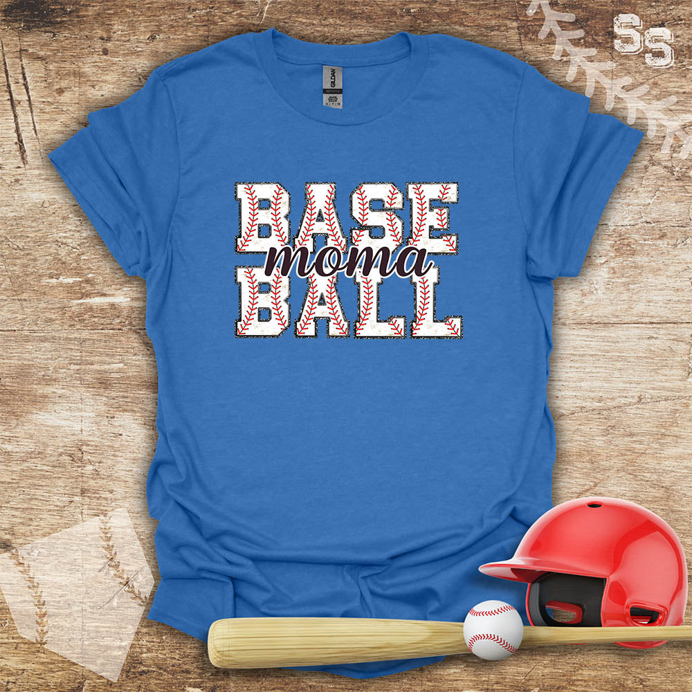 Baseball Mom Glitter Effect Edges