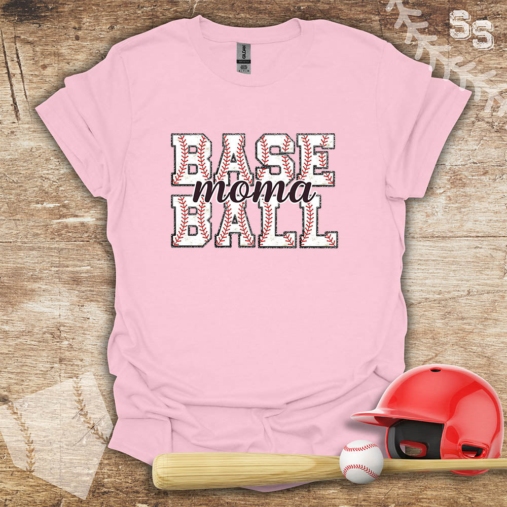 Baseball Mom Glitter Effect Edges