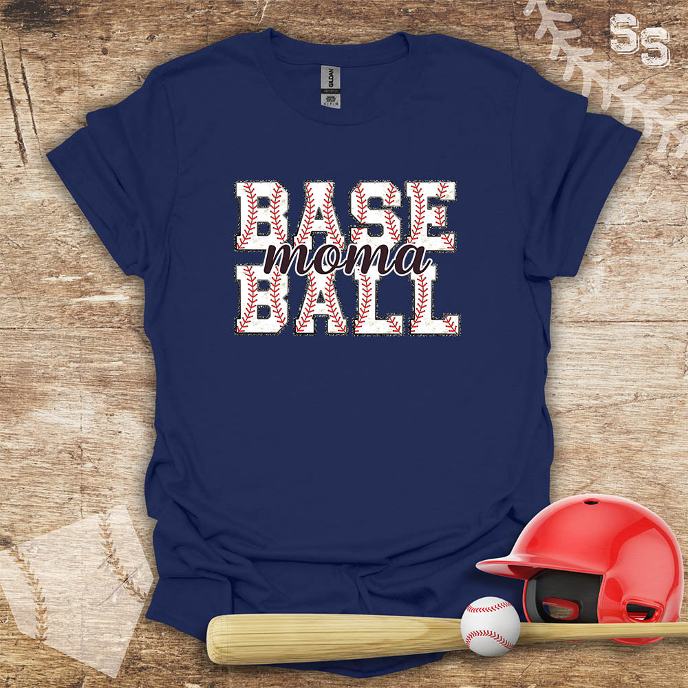 Baseball Mom Glitter Effect Edges