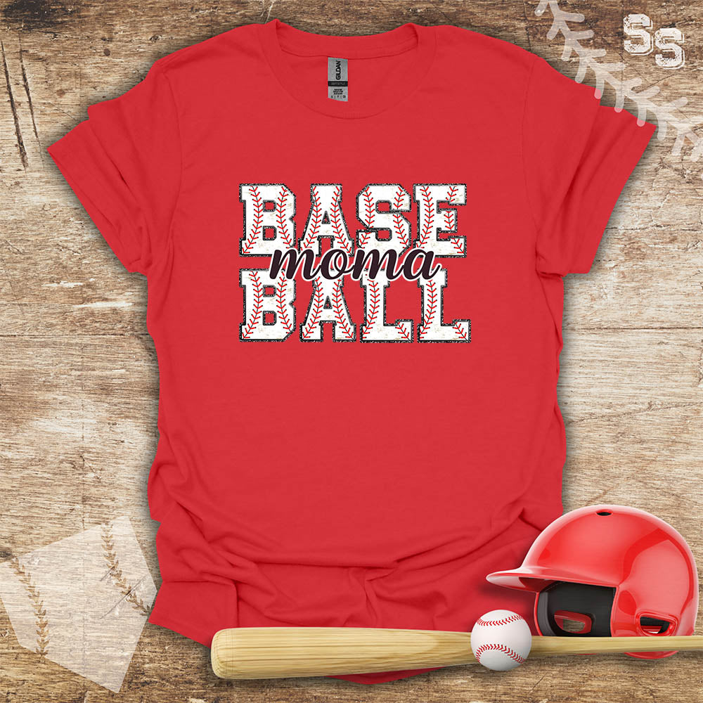 Baseball Mom Glitter Effect Edges