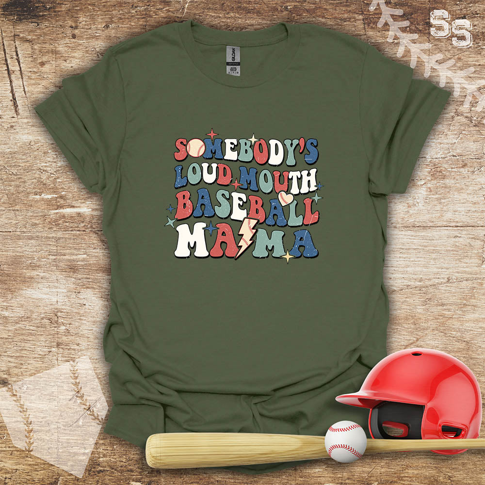 Retro Baseball Mama