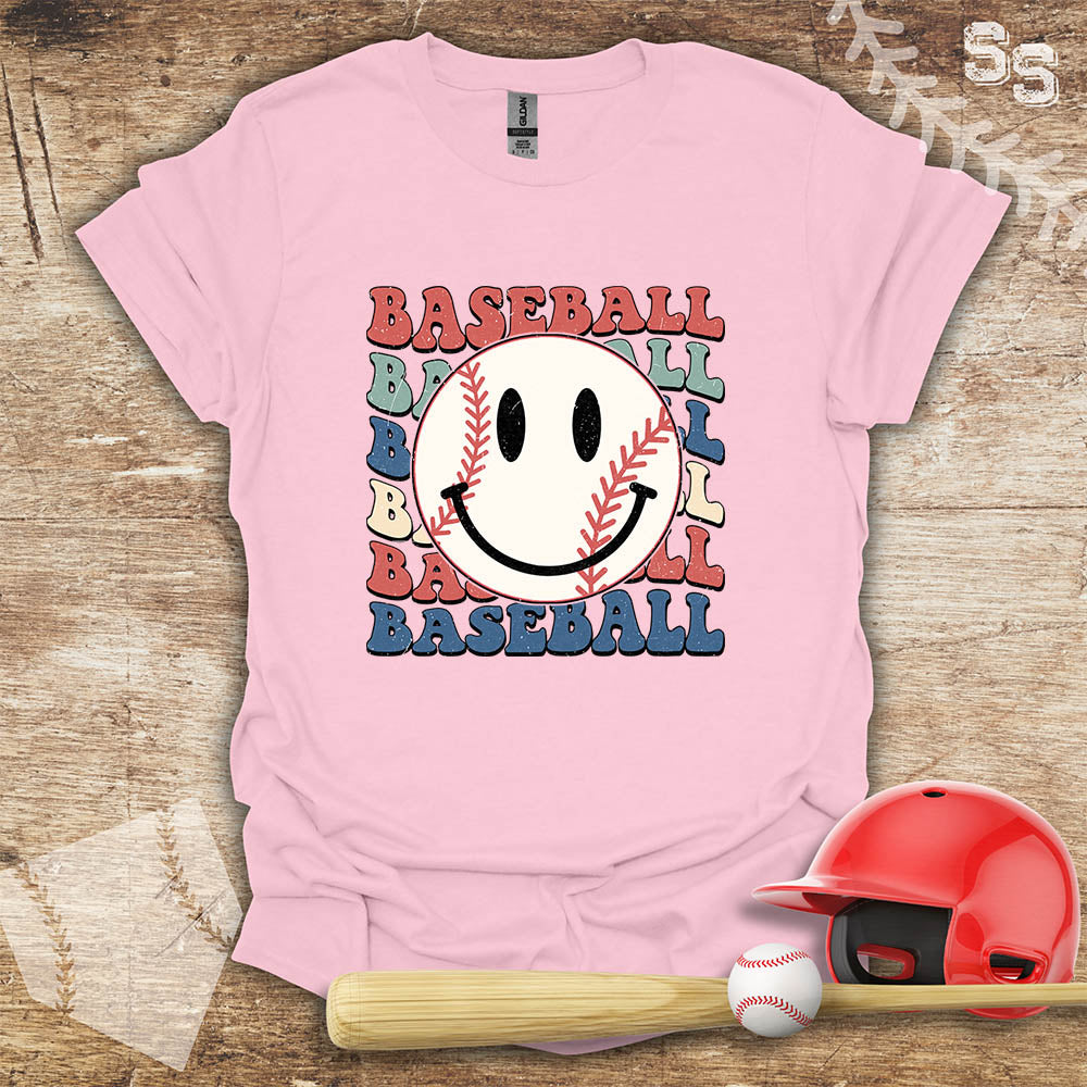 Retro Baseball Smiley