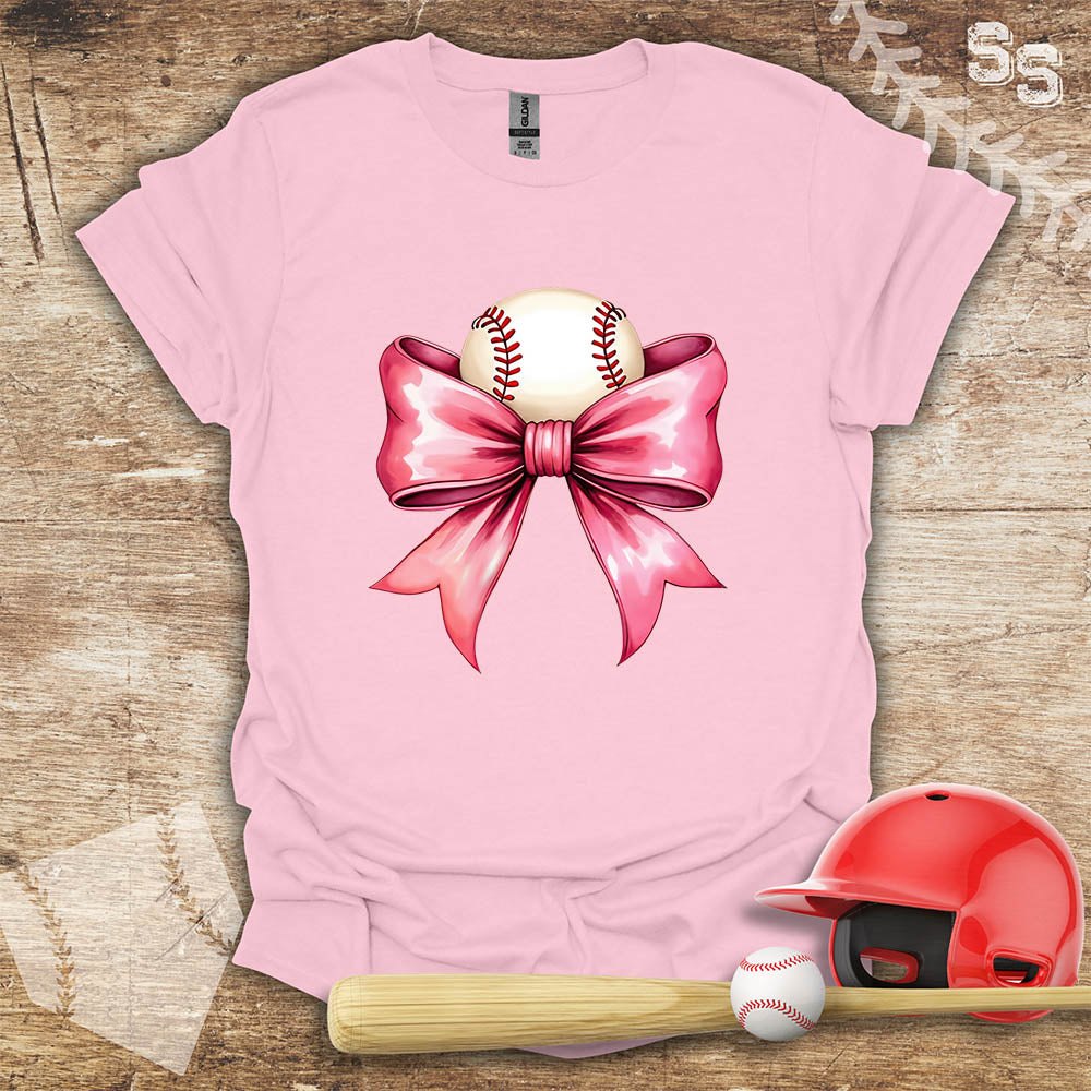 Baseball Pink Bow