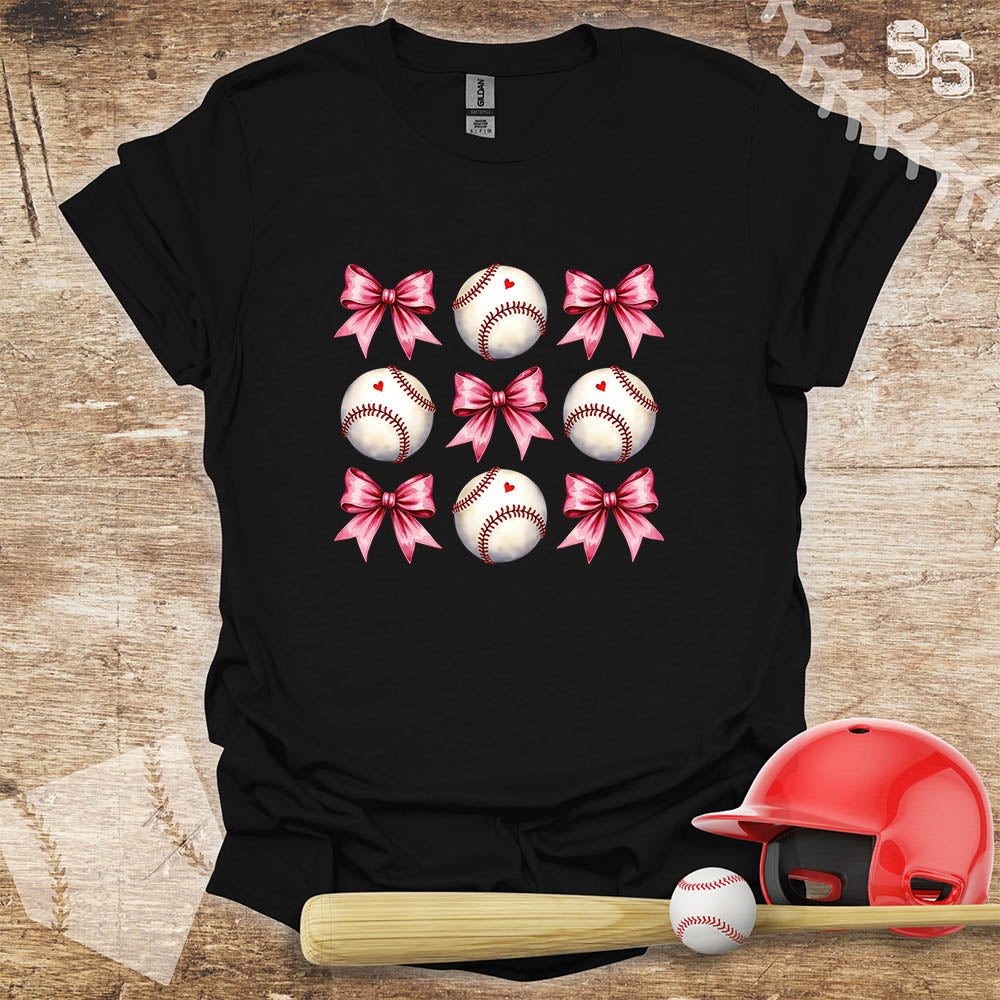 Baseball Pink Bow Coquette
