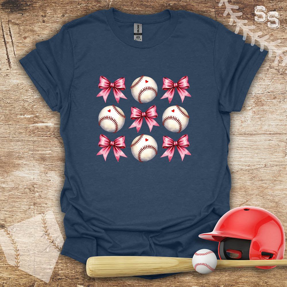 Baseball Pink Bow Coquette