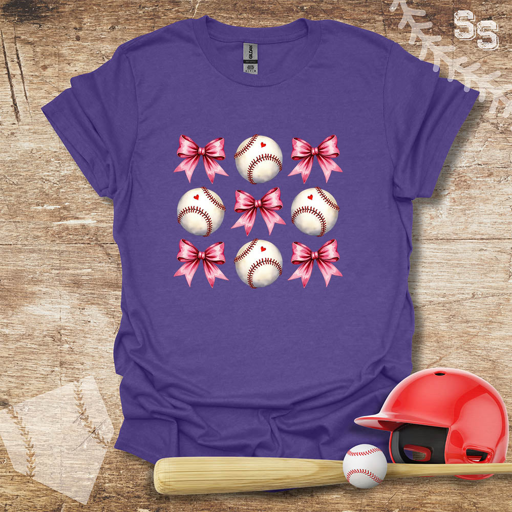 Baseball Pink Bow Coquette