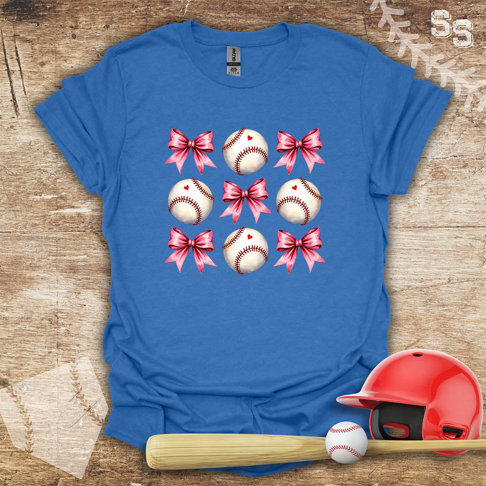 Baseball Pink Bow Coquette