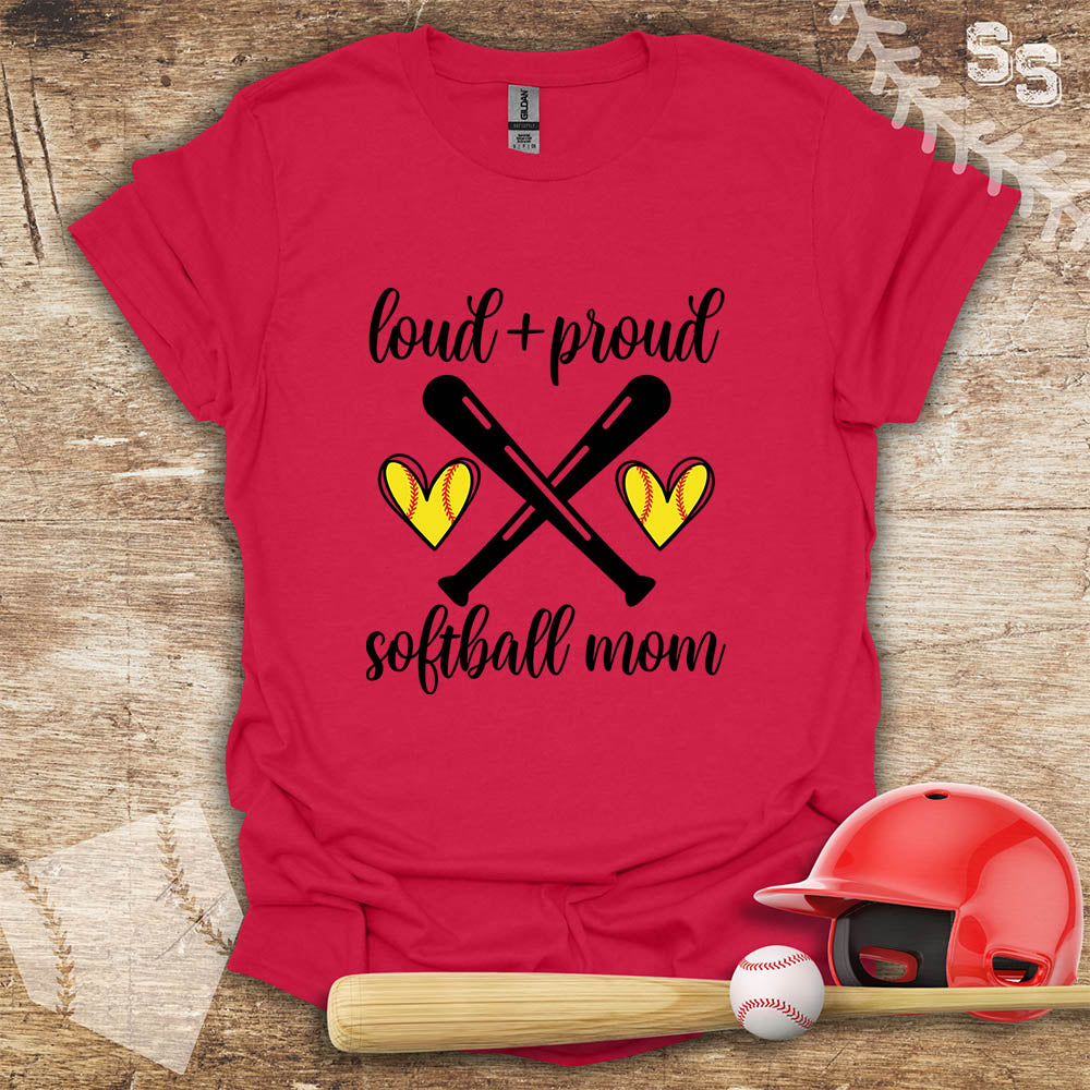 Softball Loud Proud Mom