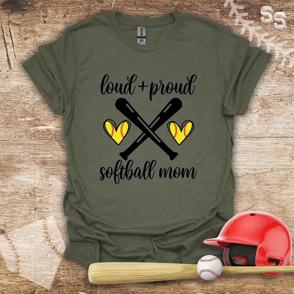 Softball Loud Proud Mom
