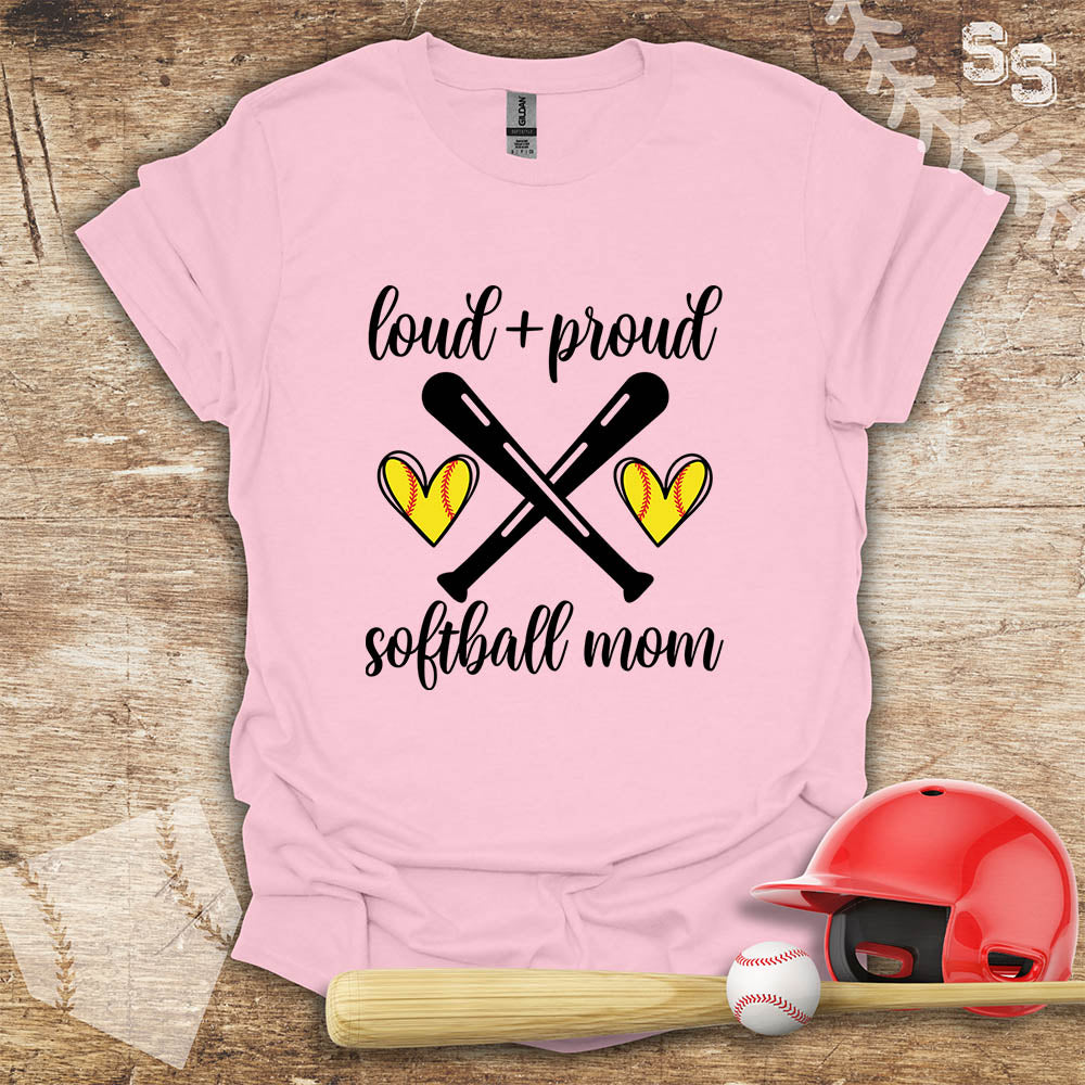 Softball Loud Proud Mom