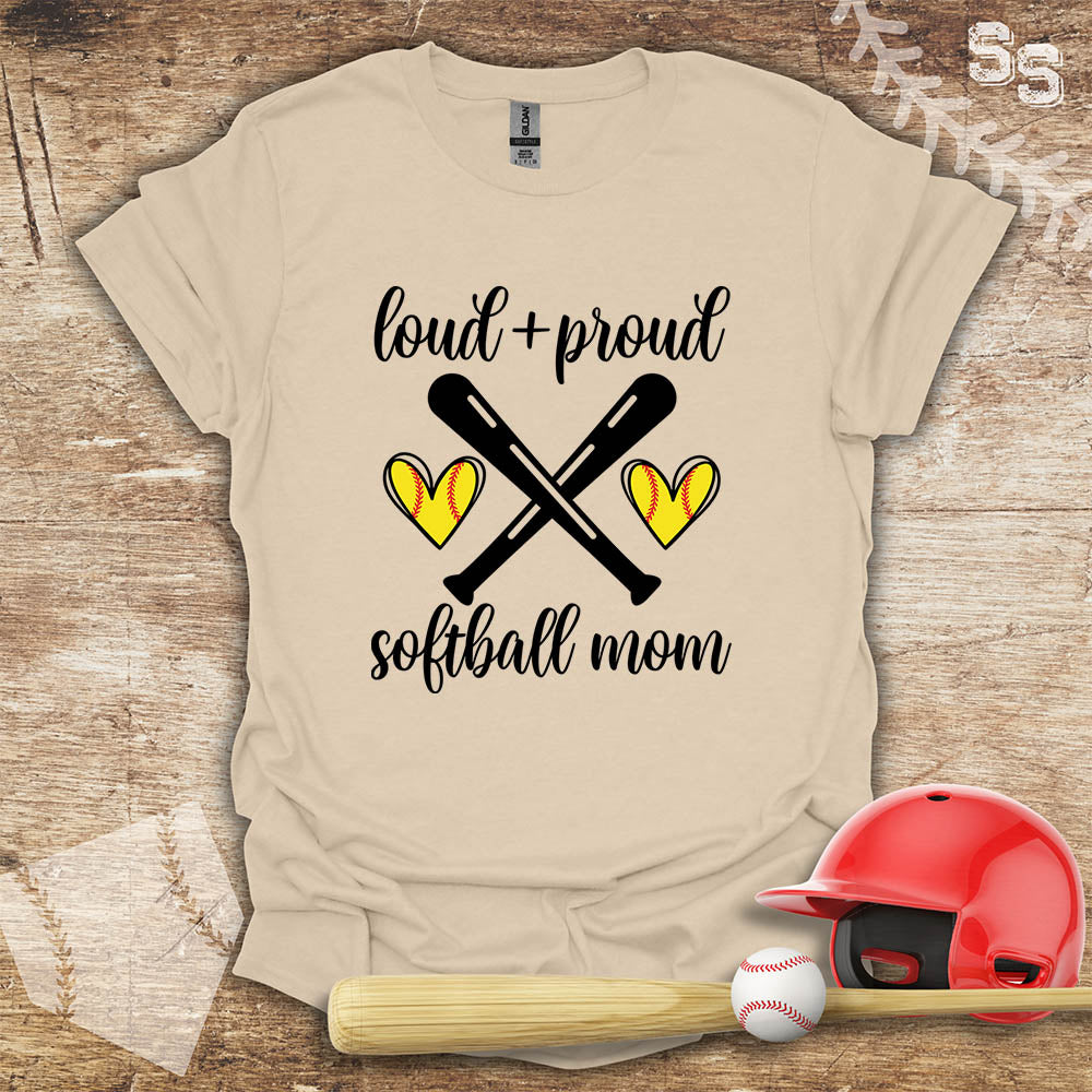 Softball Loud Proud Mom