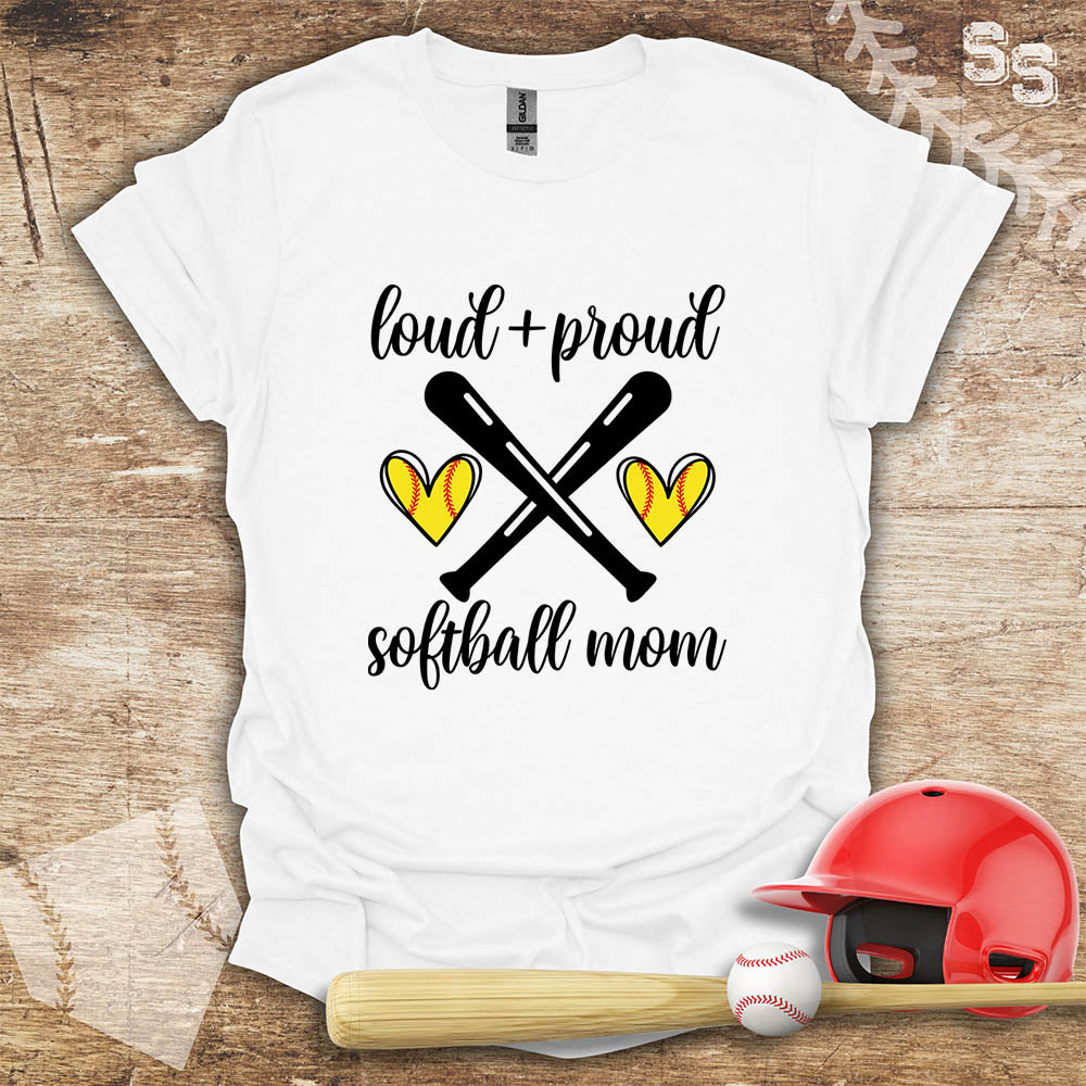 Softball Loud Proud Mom