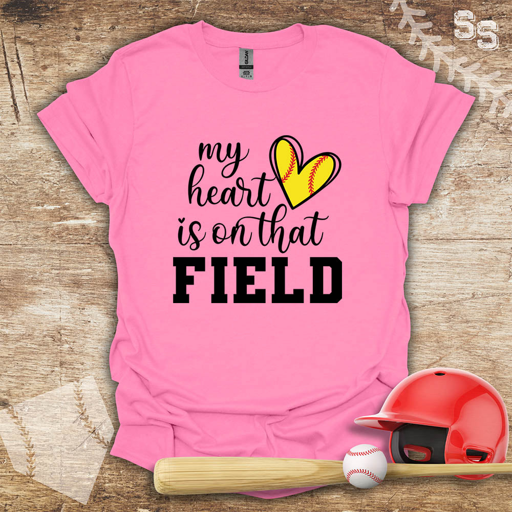 Softball Heart On The Field