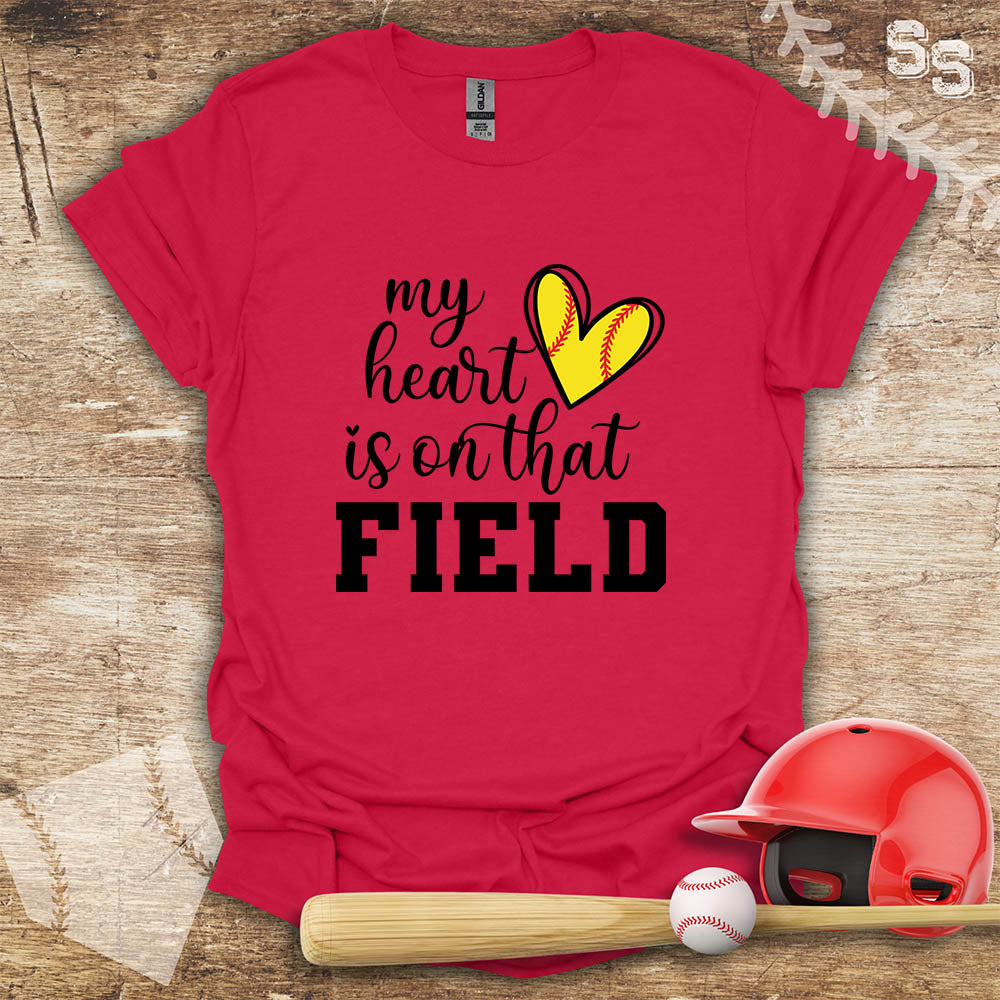Softball Heart On The Field