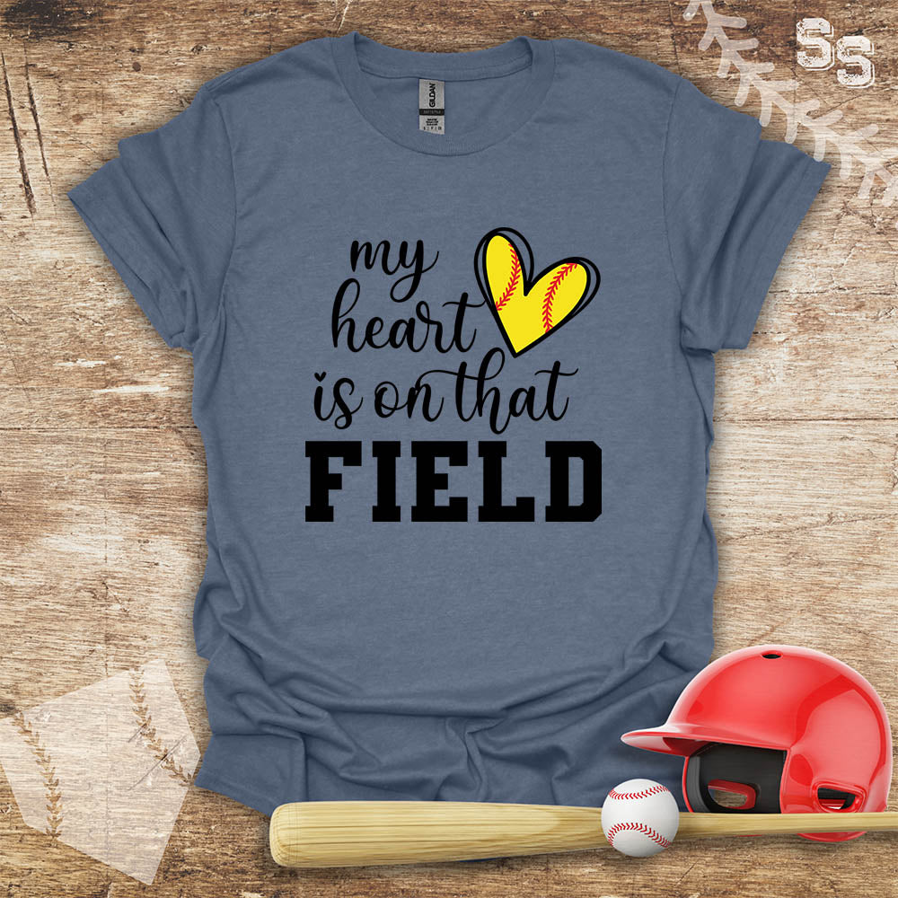 Softball Heart On The Field