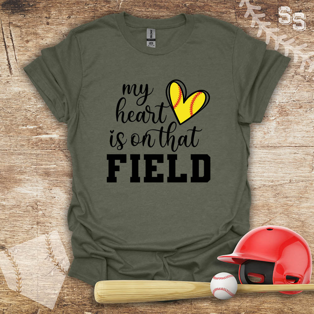 Softball Heart On The Field