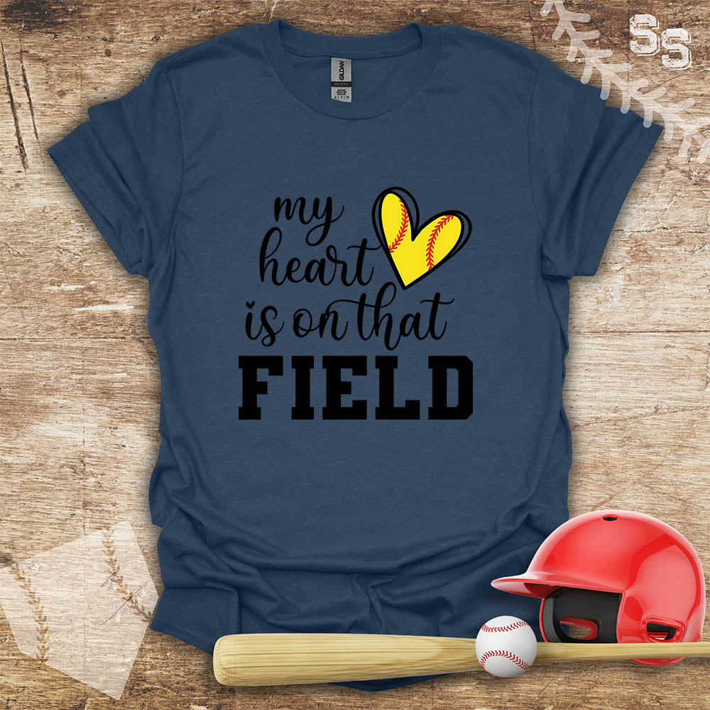 Softball Heart On The Field