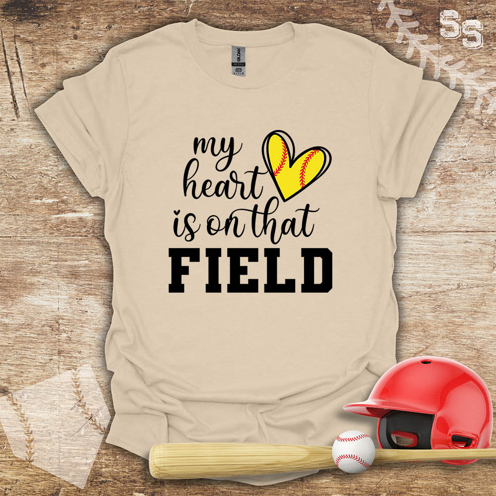 Softball Heart On The Field