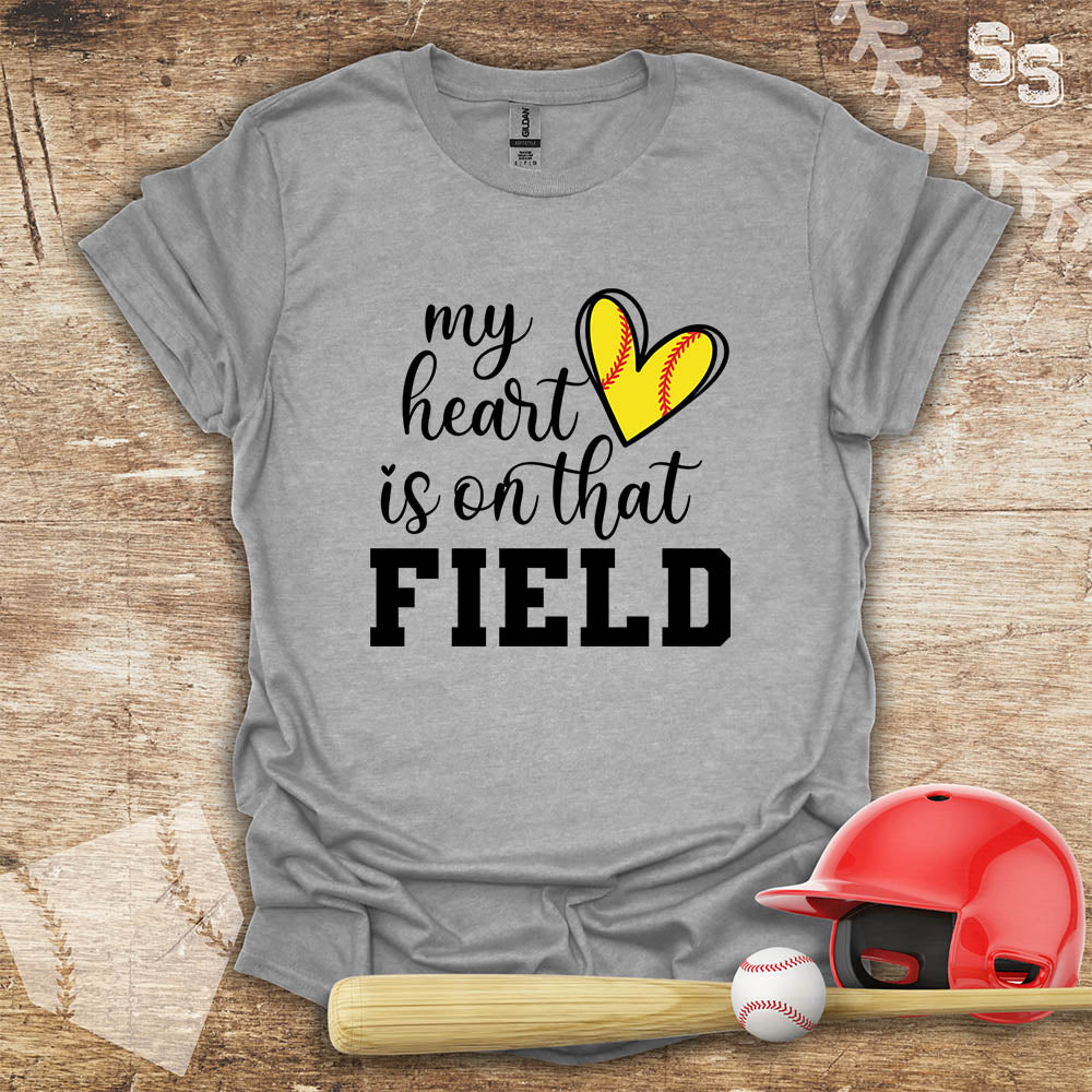 Softball Heart On The Field