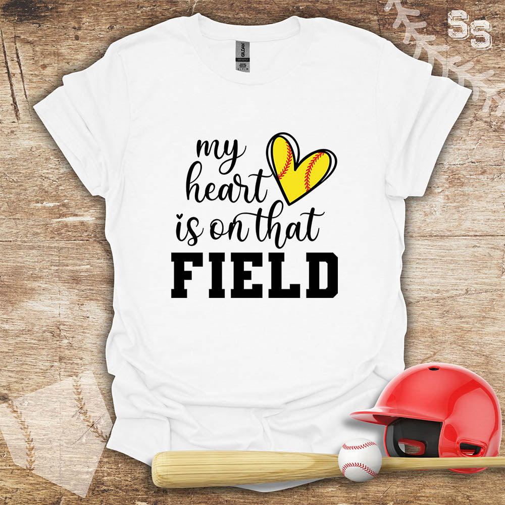 Softball Heart On The Field