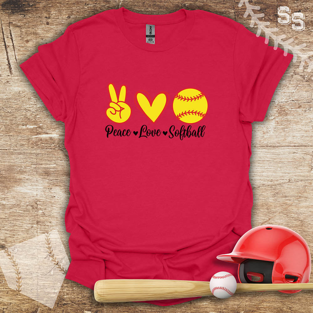 Softball Peace Love