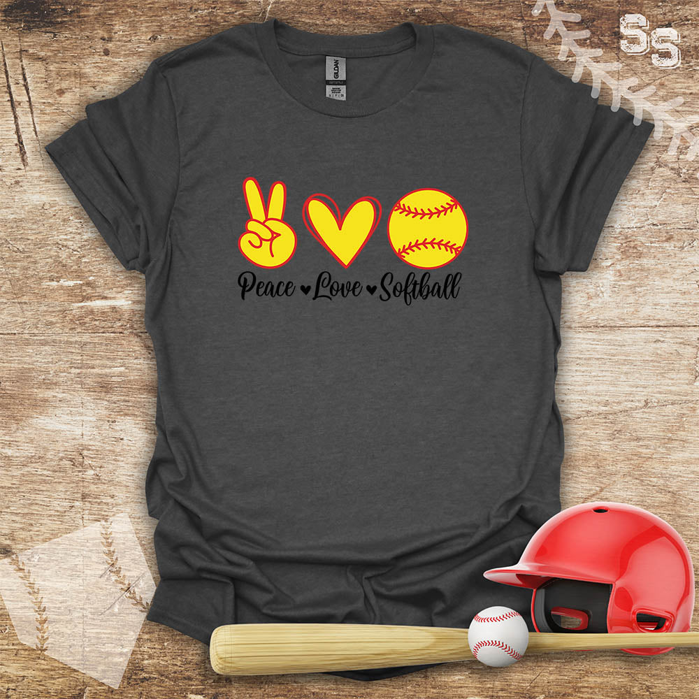Softball Peace Love