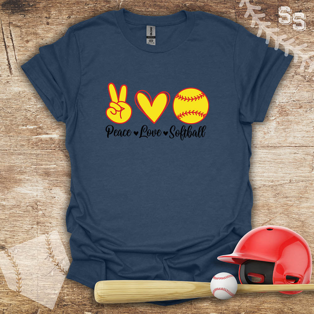 Softball Peace Love