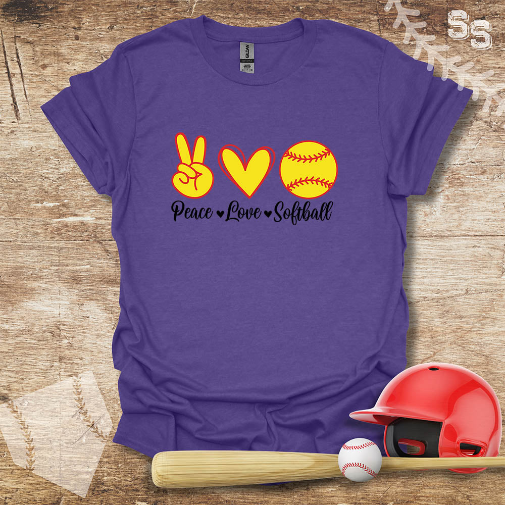 Softball Peace Love