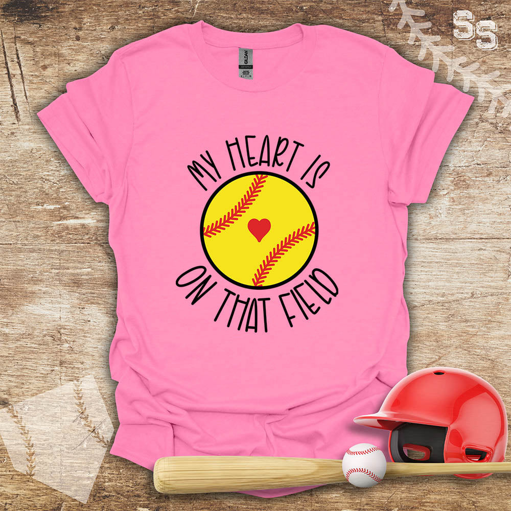 Softball Heart On Field