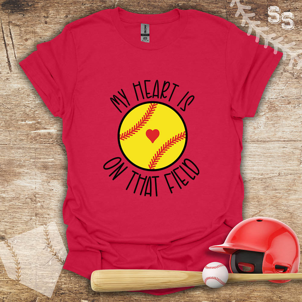 Softball Heart On Field
