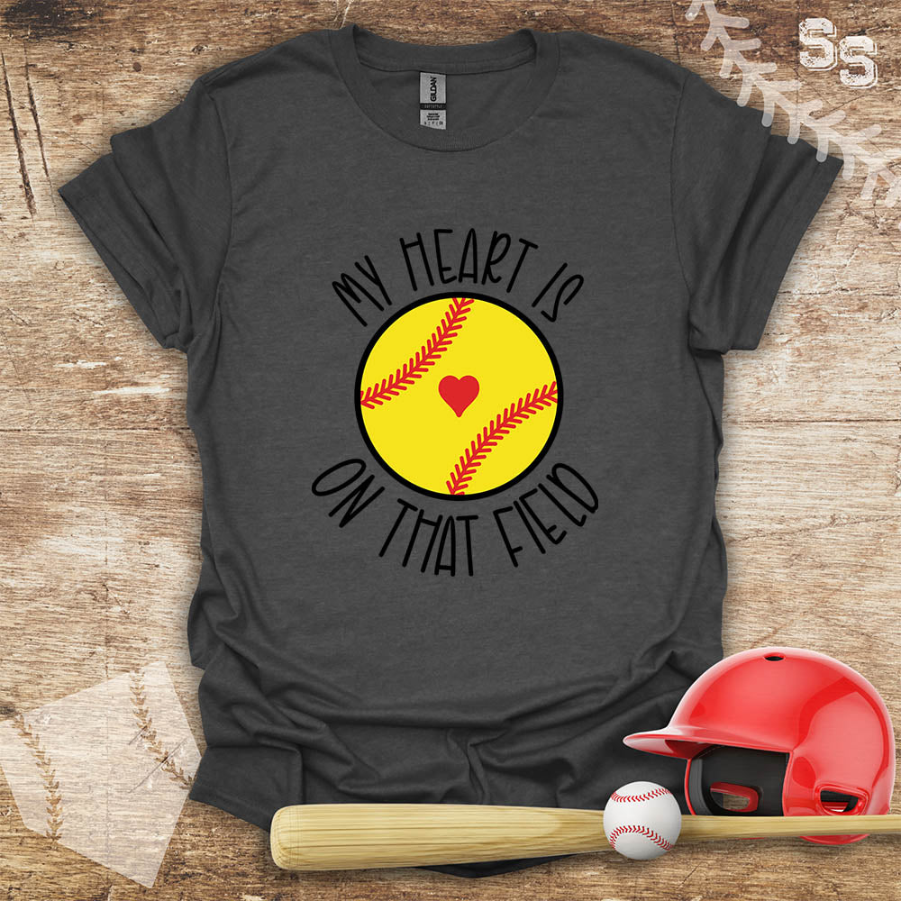 Softball Heart On Field