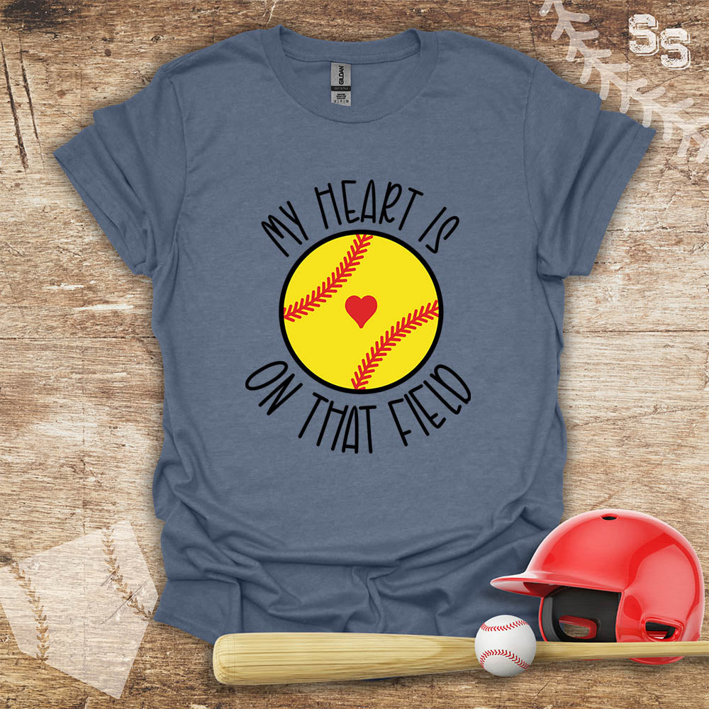 Softball Heart On Field
