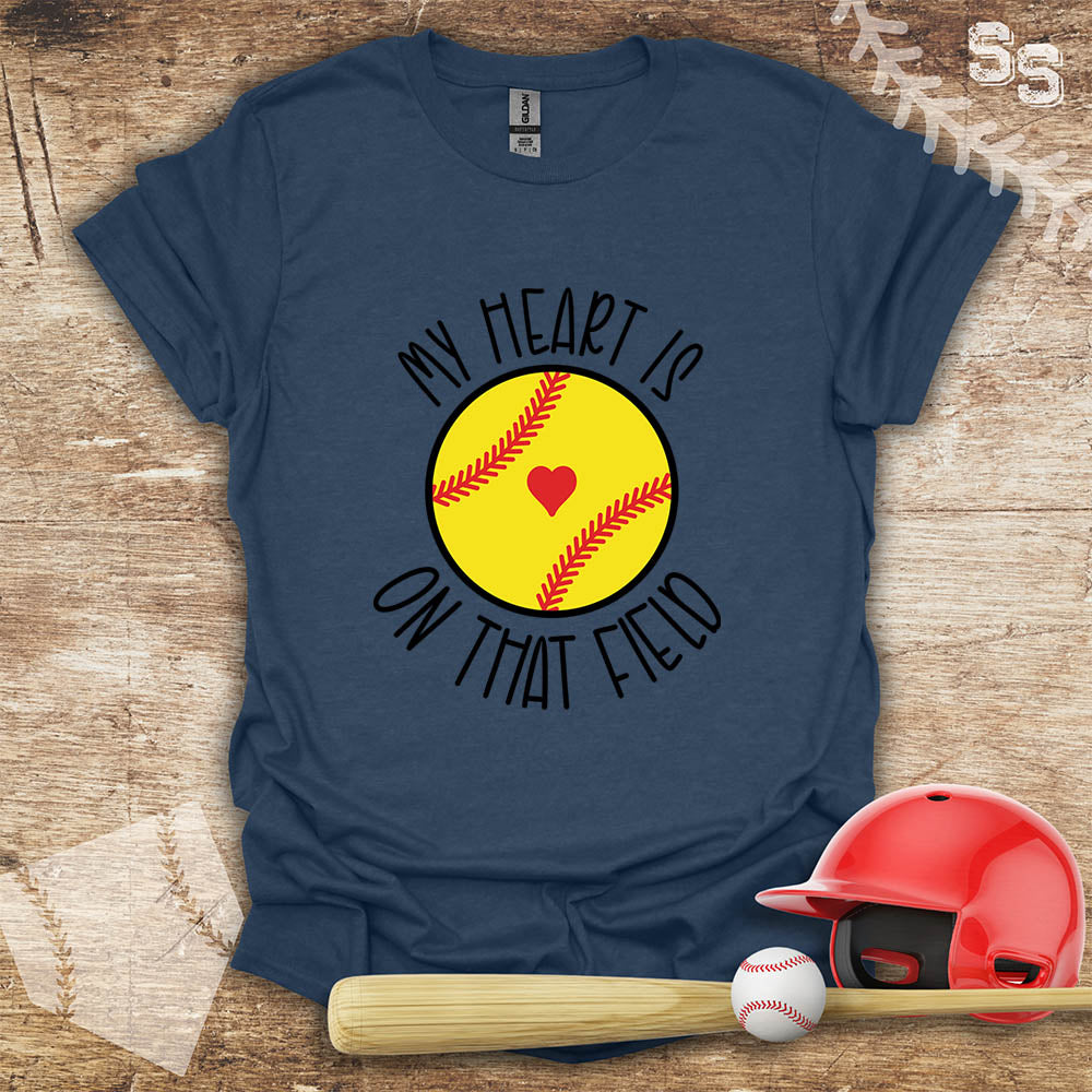 Softball Heart On Field