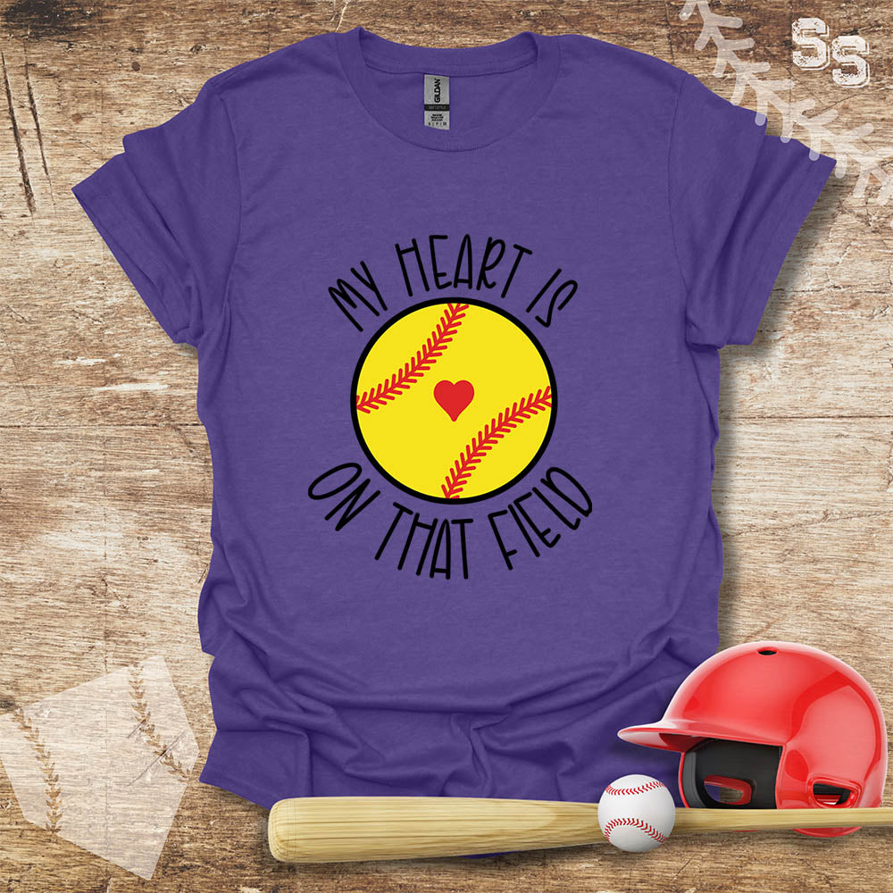Softball Heart On Field
