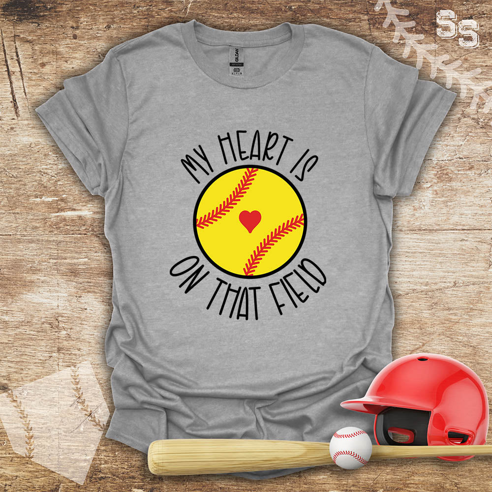 Softball Heart On Field