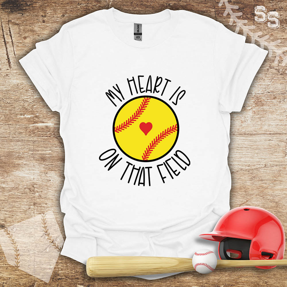 Softball Heart On Field
