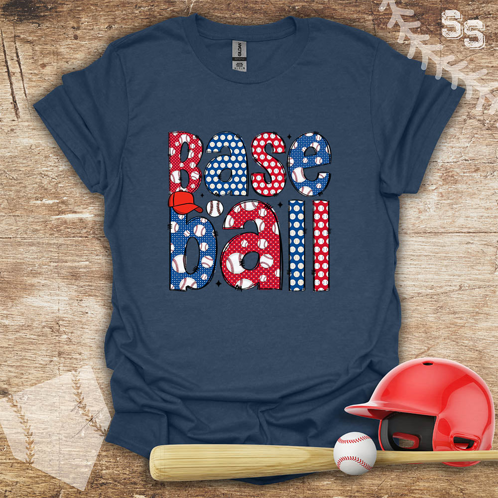 Baseball Pattern Letters
