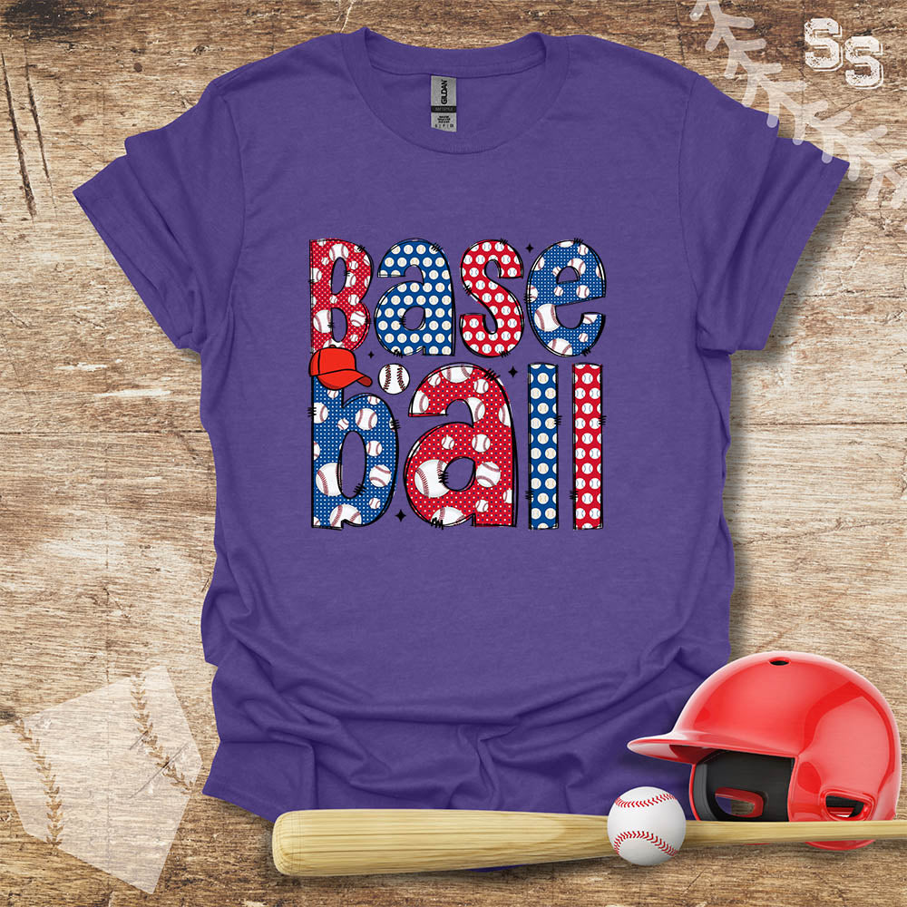 Baseball Pattern Letters