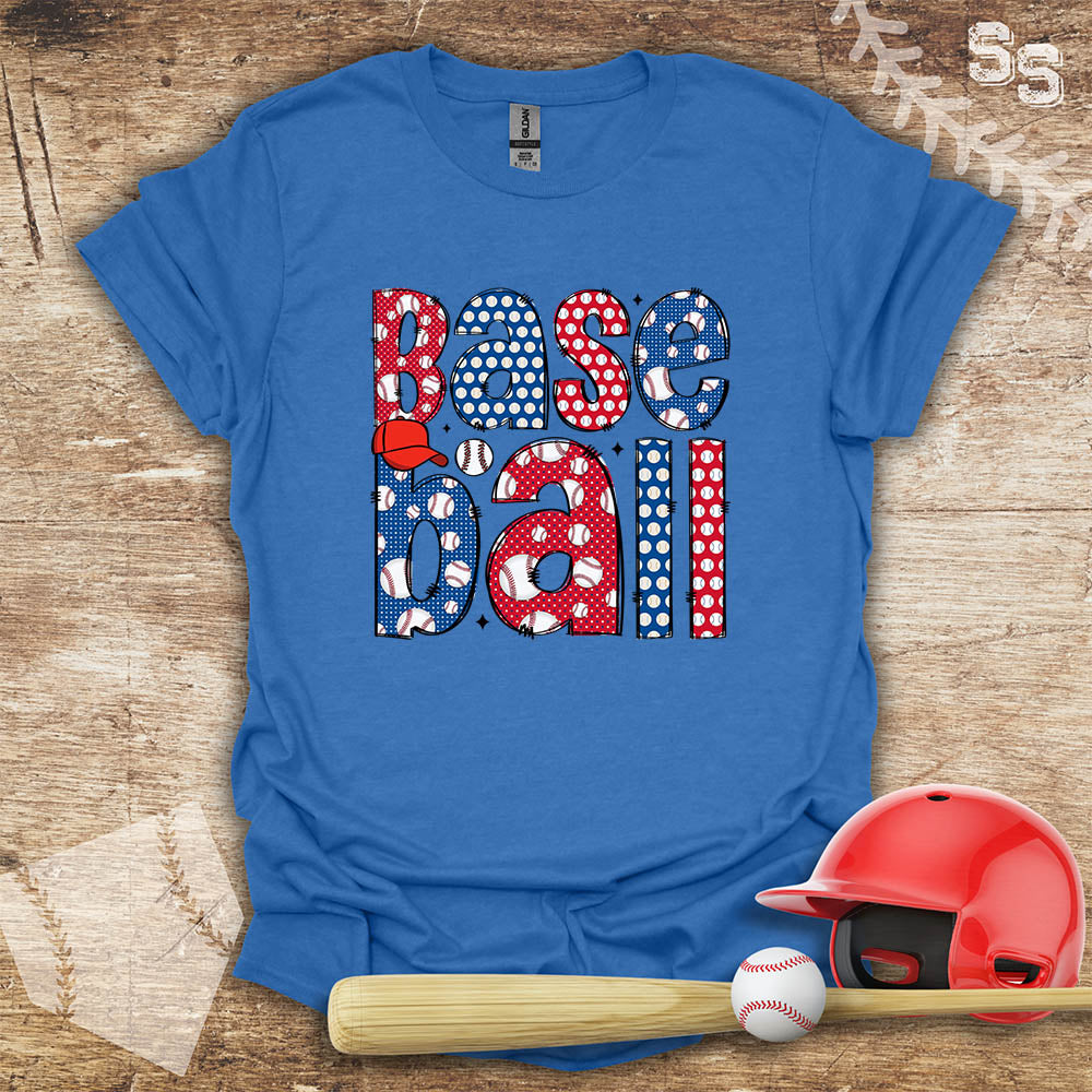 Baseball Pattern Letters