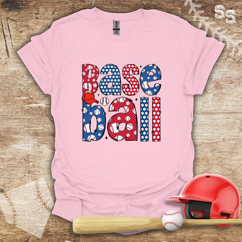 Baseball Pattern Letters