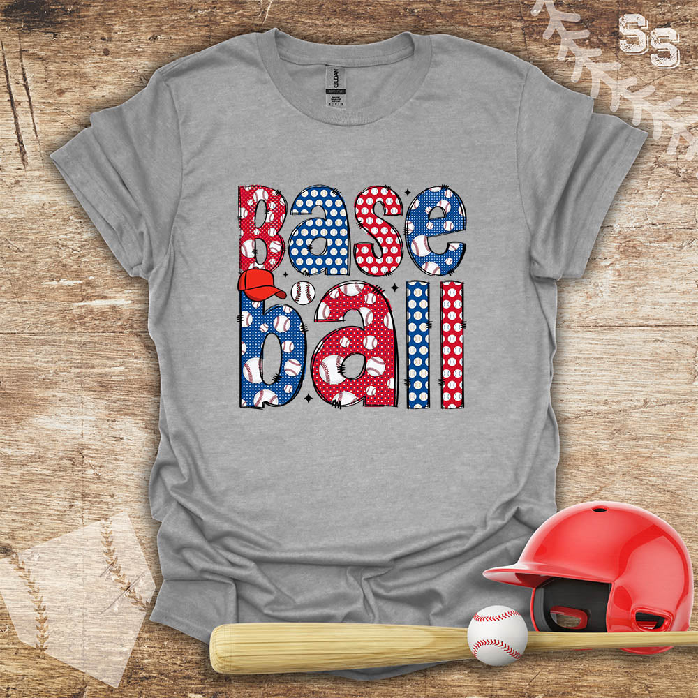 Baseball Pattern Letters