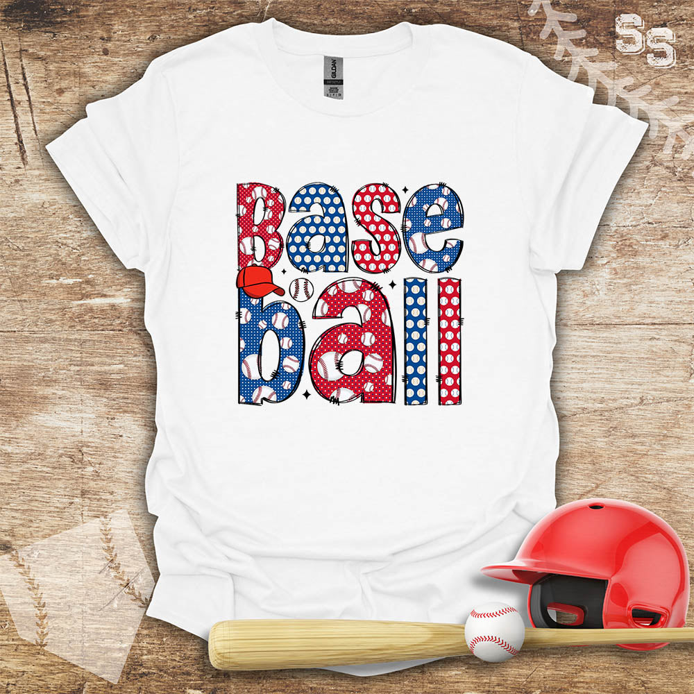 Baseball Pattern Letters
