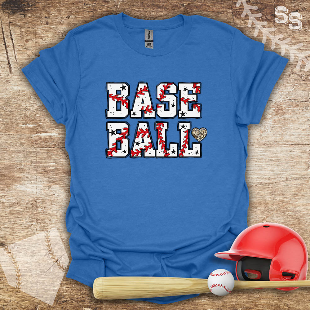 Baseball Gold Heart