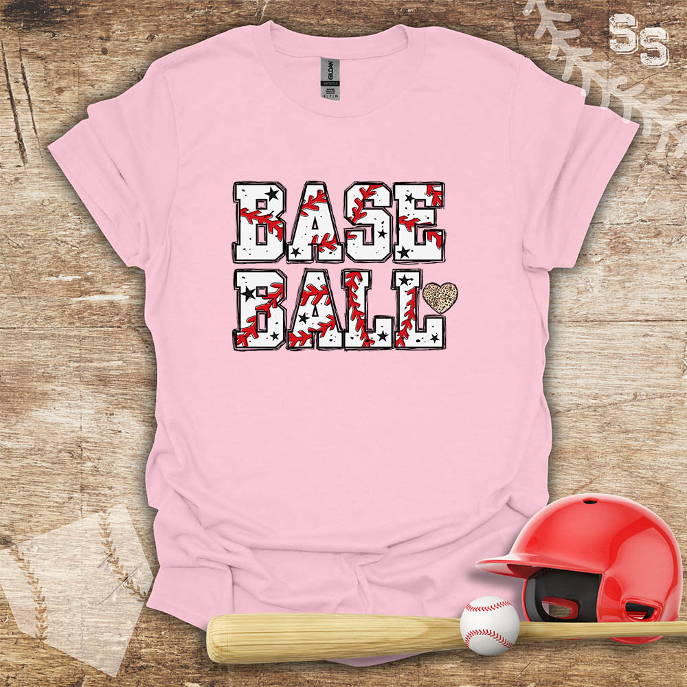 Baseball Gold Heart